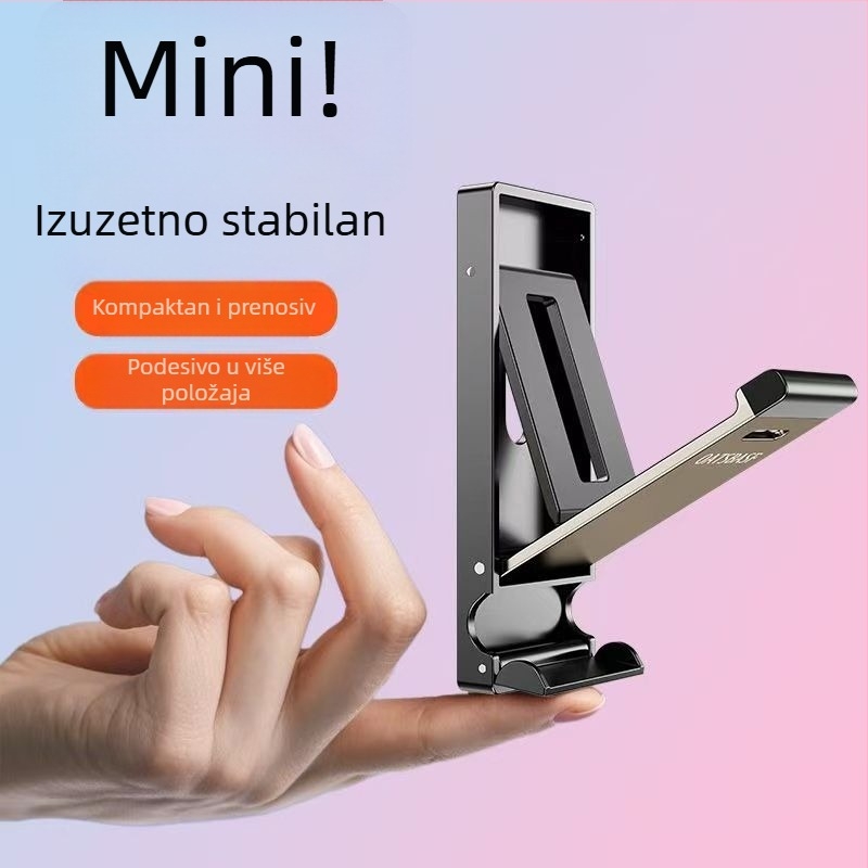 Putni prijenosni stalak za telefon i tablet na stolu, prilagodljiv, sklopiv, protuklizni, za prijenos uživo
