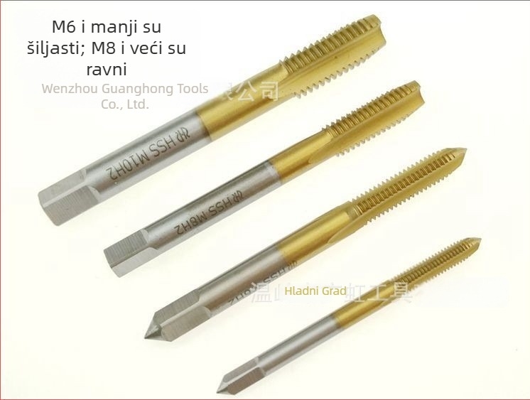 Hang Blade navojni tapsovi za strojeve za titanovo premazivanje M3–M24