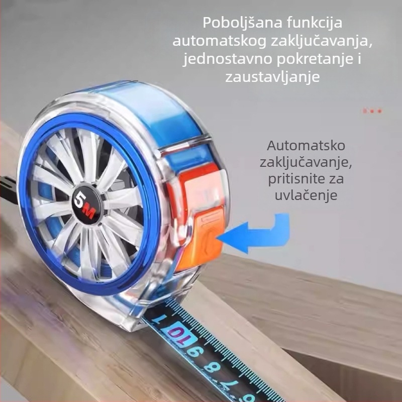 Visoko precizna, otporna na hrđu čelična mjeračka traka, vodootporna i otporna na koroziju, kućna debela mjeračka traka
