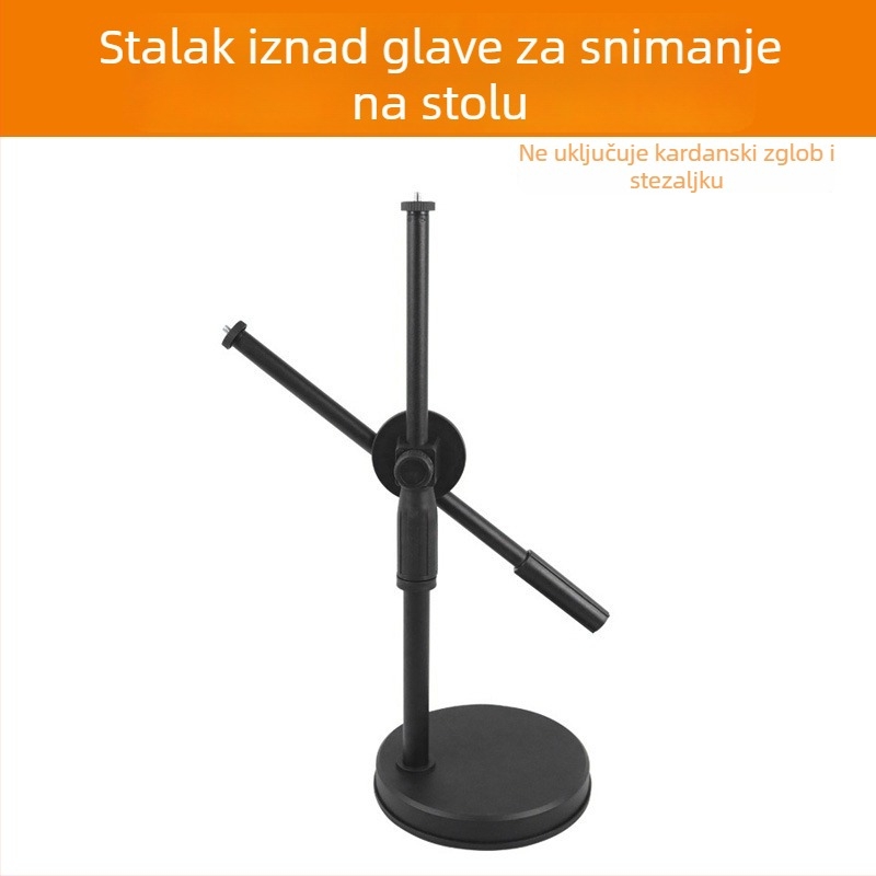 Držač za mobitel za livestream s dopunskim svjetlom i lampom za fotografiranje still life; stolni nadzorni nosač