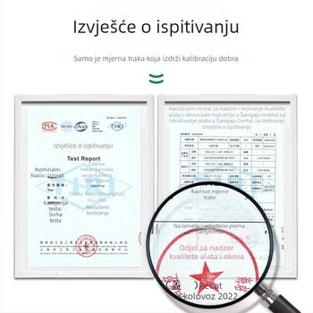 Shida mjerna traka, 5 m, visoka preciznost, otporna čelična traka, debelo čvrsto kućište, duljine 2 m, 3 m, 5 m, 7,5 m i 10 m