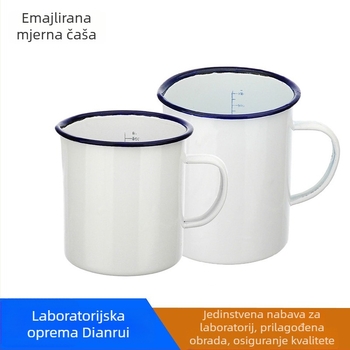 Emalirana laboratorijska mjerna čaša s oznakama, 500 ml i 1000 ml