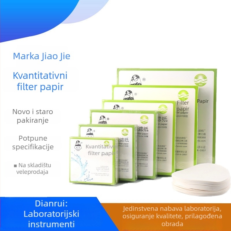 Bright kvantitativni papir za filtriranje – brzo, srednje i sporo; promjeri 7 cm, 9 cm, 11 cm, 12,5 cm, 15 cm, 18 cm