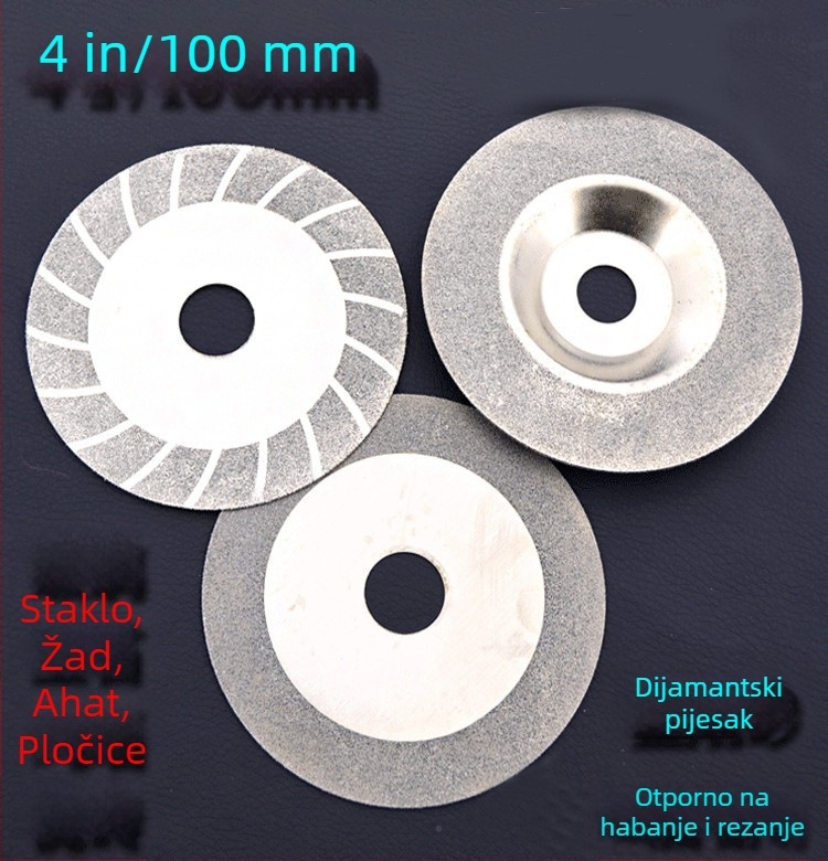 Dijamantni rezni disk za rezanje stakla, 100 mm, 4 inča