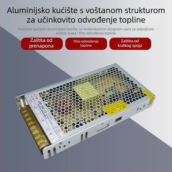 LRS serija napajanja s prekidačem, 12V/24V, visoka snaga, izlaz 60–550W