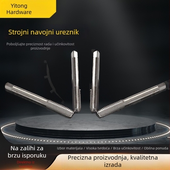 Strojni tapovi od visokokvalitetnog čelika za strojeve; tapovi s pravim žljebom; dodatak za ključ s ručkom; naprijed-natrag