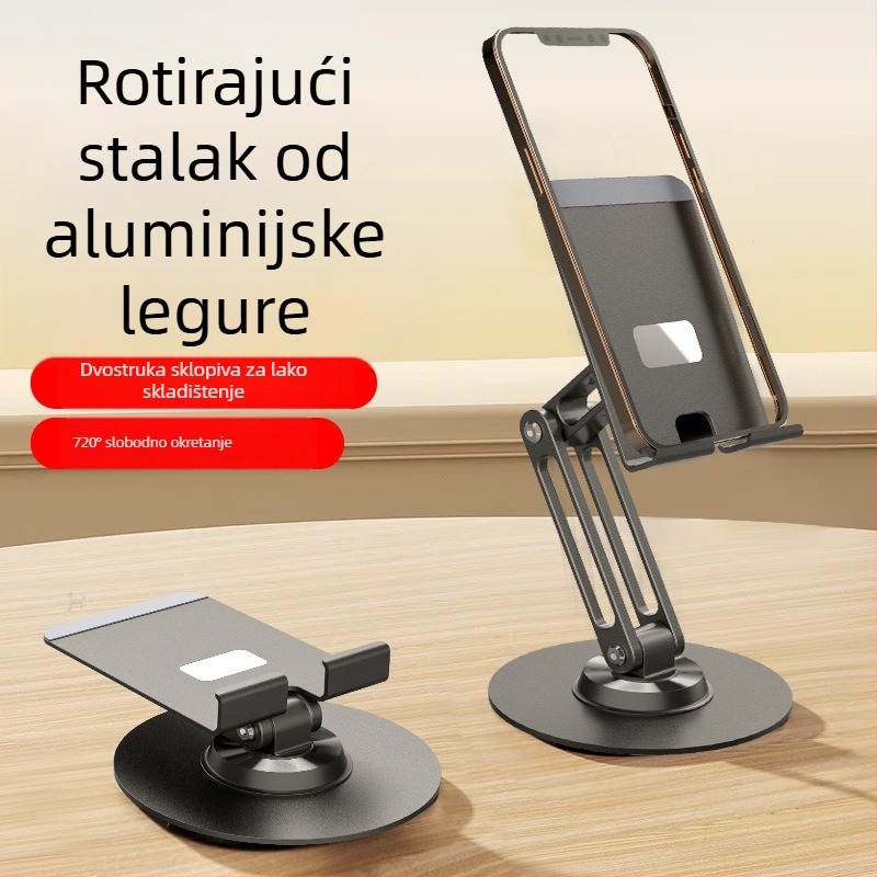 Metalni stolni držač za telefon i tablet, s podesivom visinom i rotacijom