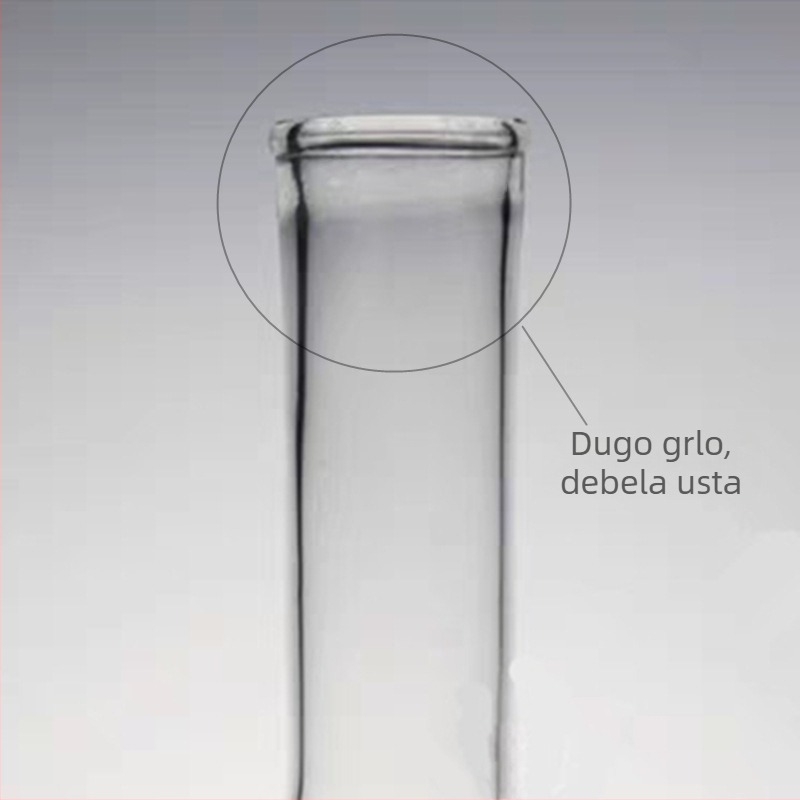 Laboratorijska kolba s dugim vratom i okruglim dnom, 250 ml / 500 ml / 1000 ml, ravno dno, borosilikatno staklo