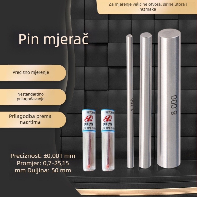 Legura visoke preciznosti igličasti mjerni alat, tip igle i Go/No-Go mjernik, metrički i inčni mjere