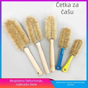 Set četkica za čišćenje kolbi: male, srednje i velike, s debelim žičanim držačem i čvrstim svinjskim dlačicama