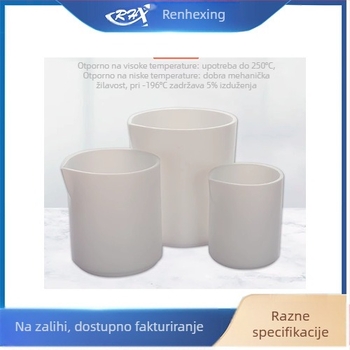 Renhexing PTFE laboratorijska čaša, bez poklopca, otporna na kiseline i baze, otporna na koroziju, visoke temperature