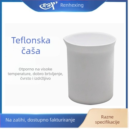 Renhexing PTFE laboratorijska čaša, bez poklopca, otporna na kiseline i baze, otporna na koroziju, visoke temperature