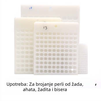 Ploča za perle s 100 rupa, 4–20 mm – alat za izradu nakita i mjerenje perli