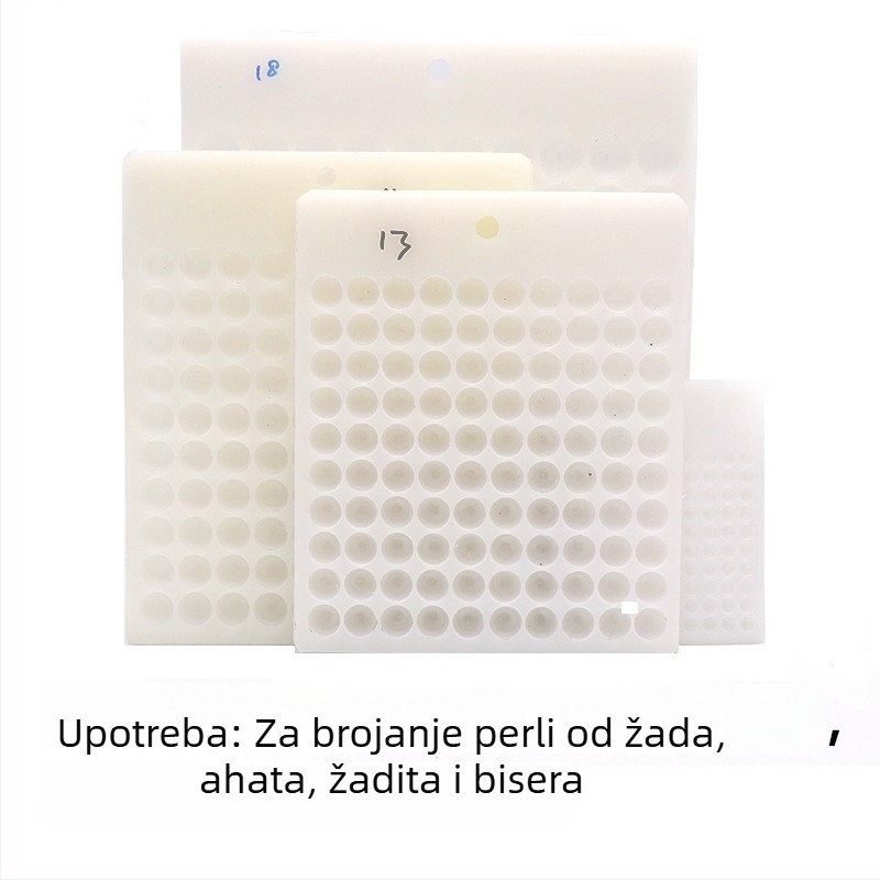 Ploča za perle s 100 rupa, 4–20 mm – alat za izradu nakita i mjerenje perli