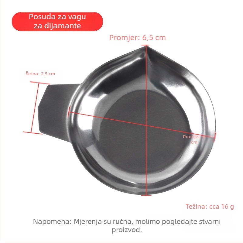 Podložak za vaganje dijamanata i dragog kamenja
