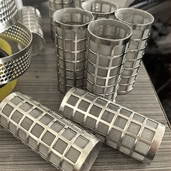 316L perforirani filtracijski cilindar, cilindrična filtracijska cijev 304, 2205 nehrđajući čelik otporan na koroziju — košara za filtriranje s kružnim otvorima