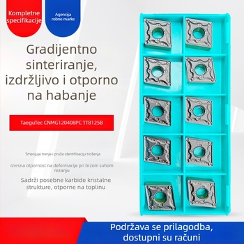 Teguk CNMG120408PCT8125B dijamantnog oblika CNC rezna umetka