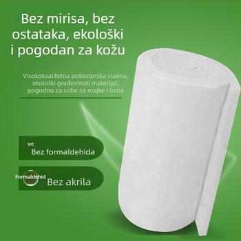 Rolna staklena vuna filc za zvučnu i toplinsku izolaciju, bez formaldehida, ekološki prihvatljivo, otporno na požar A1, Huamei staklena vuna filc, centrifugalna