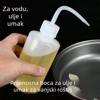 Kućna boca za zalijevanje s dugim izlazom, stisnuta boca s špicastim mlazom i širokim otvorom, za zalijevanje cvijeća i sukulenata