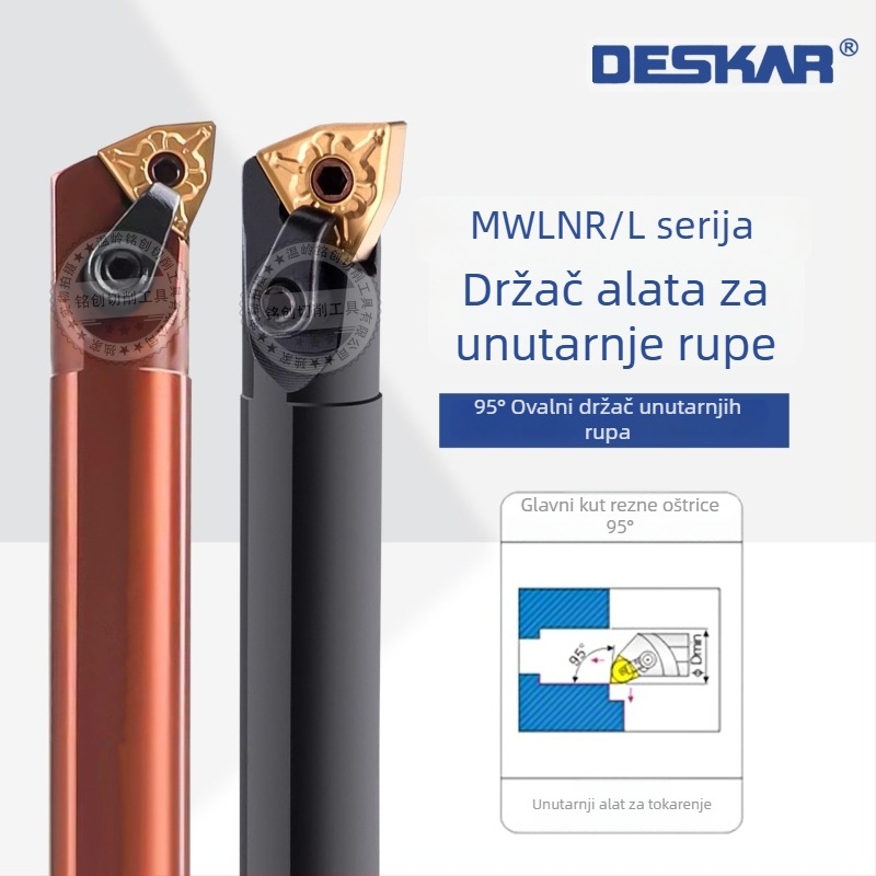 CNC držač za unutarnji otvor, 95°, S20R-MWLNR08S16Q/S25S/S32T-MWLNL08