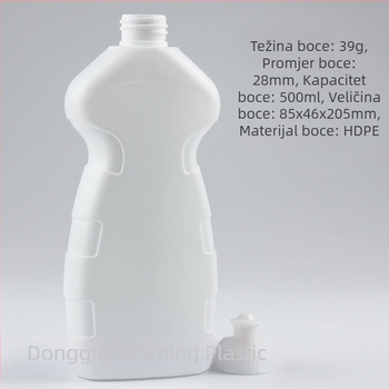 500 ml plastična boca visoke prehrambene kvalitete za tuš gel i šampon; fotokatalitička boca