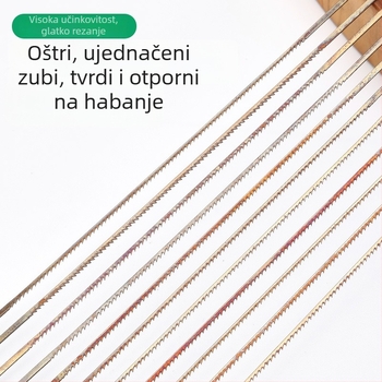 Žične pile listovi za drvo i metal, marka Double-Sword, zakrivljeni i U-oblik, paket od 144 komada za električni džig-saw
