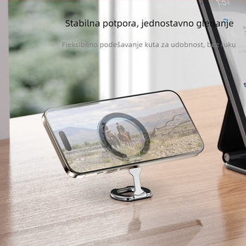 Dvostrani MagSafe nosač za telefon, stolni, sklopivi, s jakim magnetima