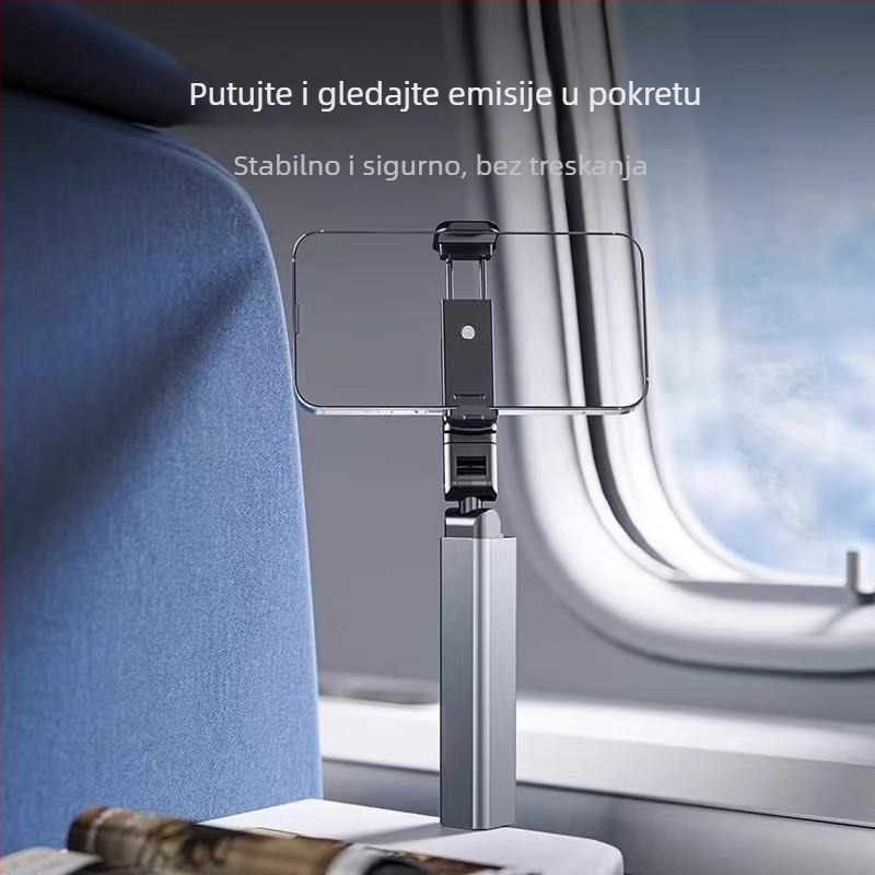 Putni držač za telefon, prijenosni, 360° rotacija, stolni stalak za snimanje odozgo, sklopiv
