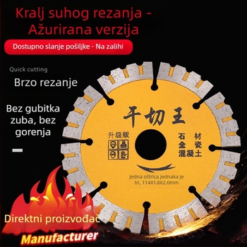 Senyue dijamantni disk za suho rezanje za pločice, mramor, beton i granit