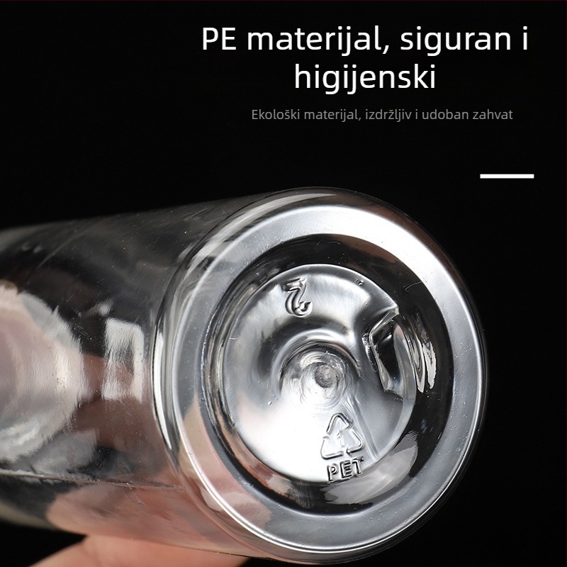 Prilagodljive prozirne plastične bočice za stlačenje s flip-top kapicom, za šampon i gel za tuširanje, putne veličine