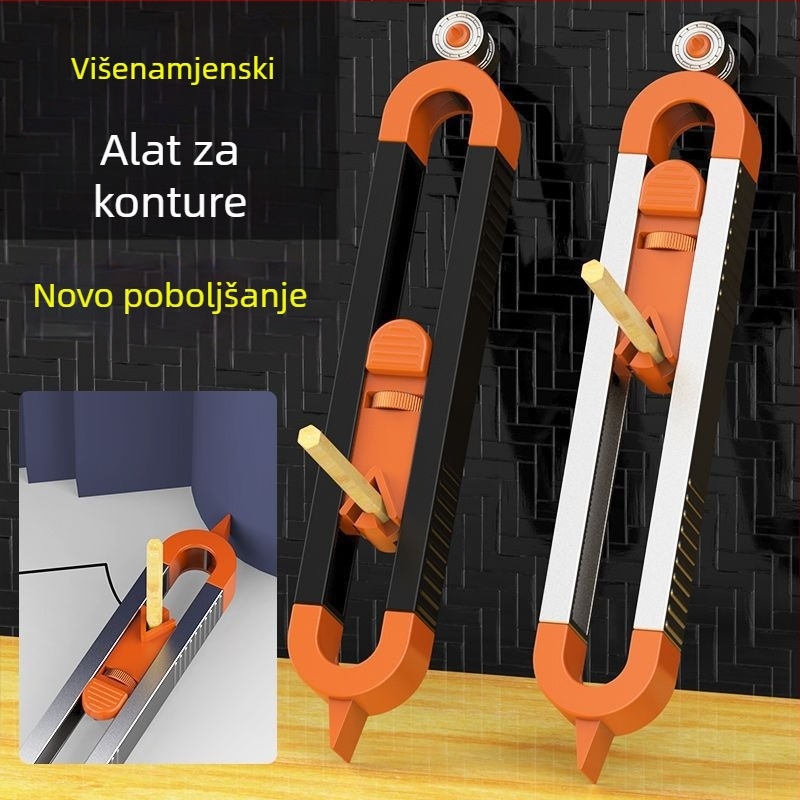 Konturni mjerač za pločice i ekstraktor oblika – precizan mjerač za nepravilne konture i alat za crtanje linija