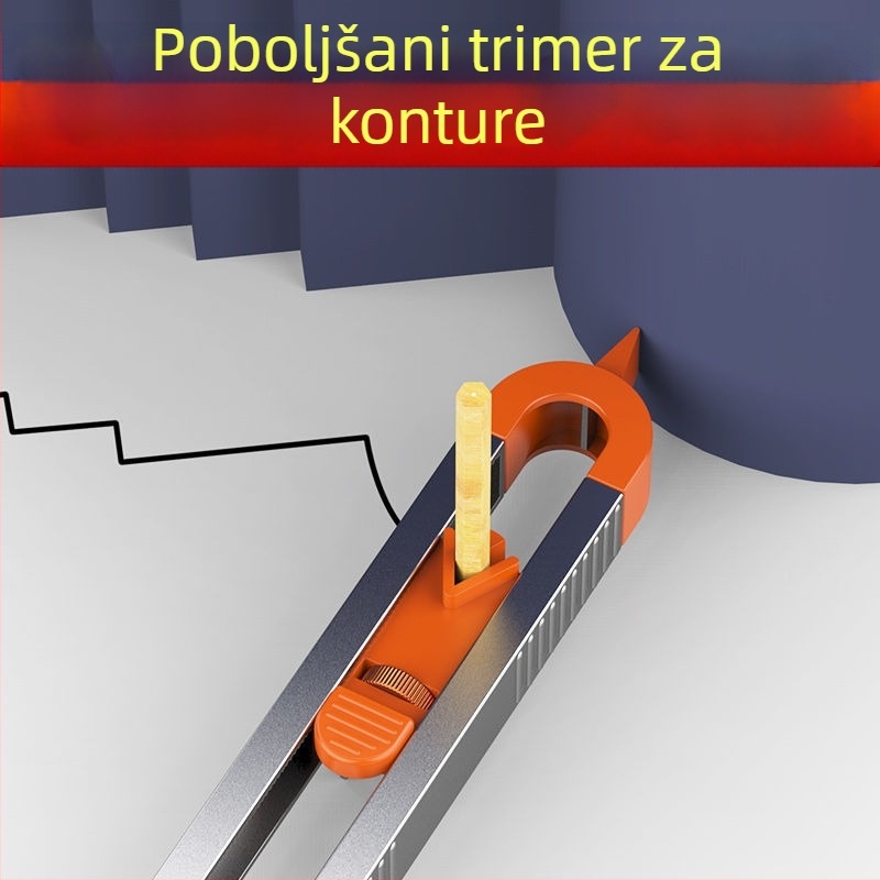 Konturni mjerač za pločice i ekstraktor oblika – precizan mjerač za nepravilne konture i alat za crtanje linija