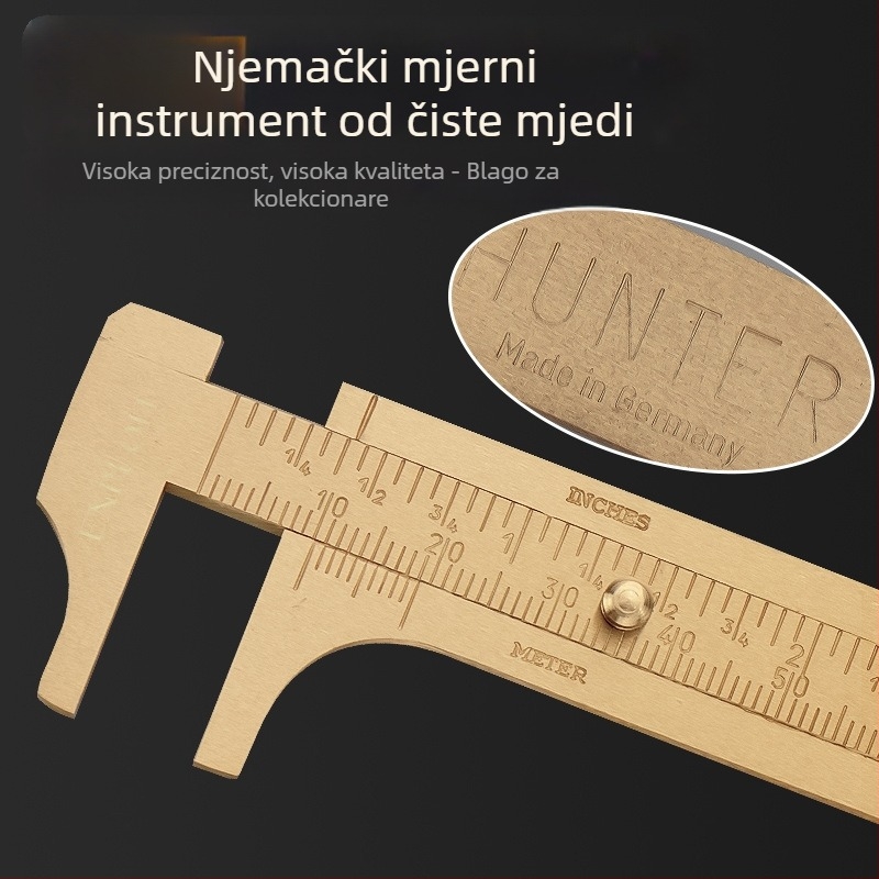 EXPLOIT Proizvedeno u Njemačkoj, visoko precizan bakreni mini vernier kaliper, Wenwan kaliper, model 220239