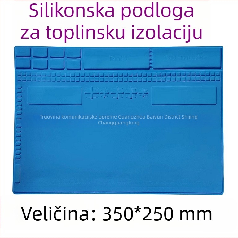 A-300 silikonska toplinska podložnica za popravak mobitela s utorom CPU, visoko temperaturna podloga za pištolj s toplim zrakom i stanicu za zavarivanje