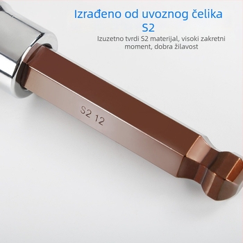 S2 set hex nastavaka za električni odvijač, 1/2-inčni pogon, kuglasti vrh