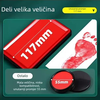 Deli velika brzosušeća podloga za otiske, crvena/plava/crna tinta, model 9864/9874, uredski pribor