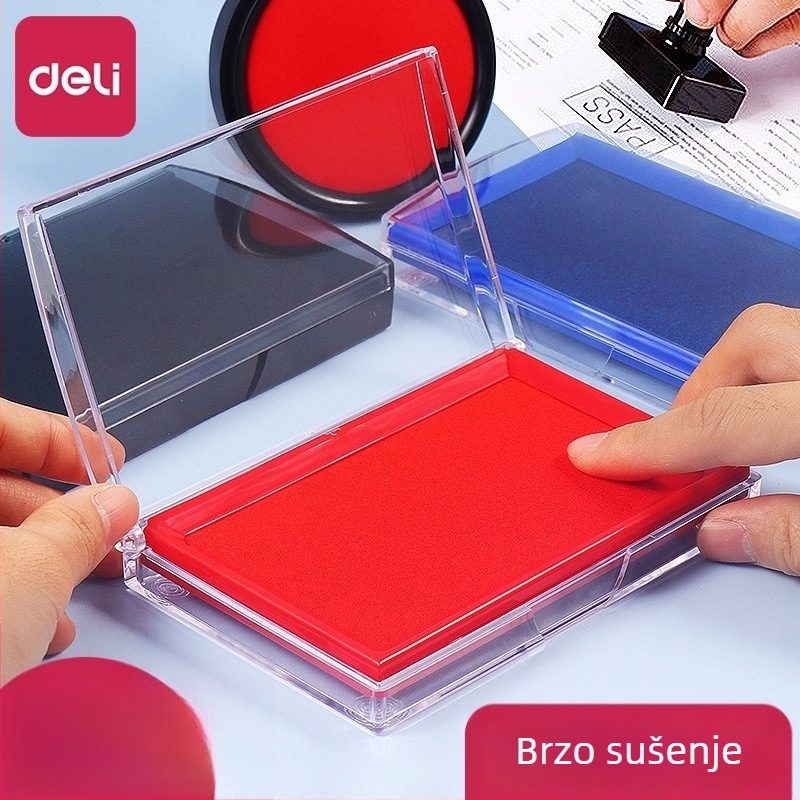 Deli velika brzosušeća podloga za otiske, crvena/plava/crna tinta, model 9864/9874, uredski pribor