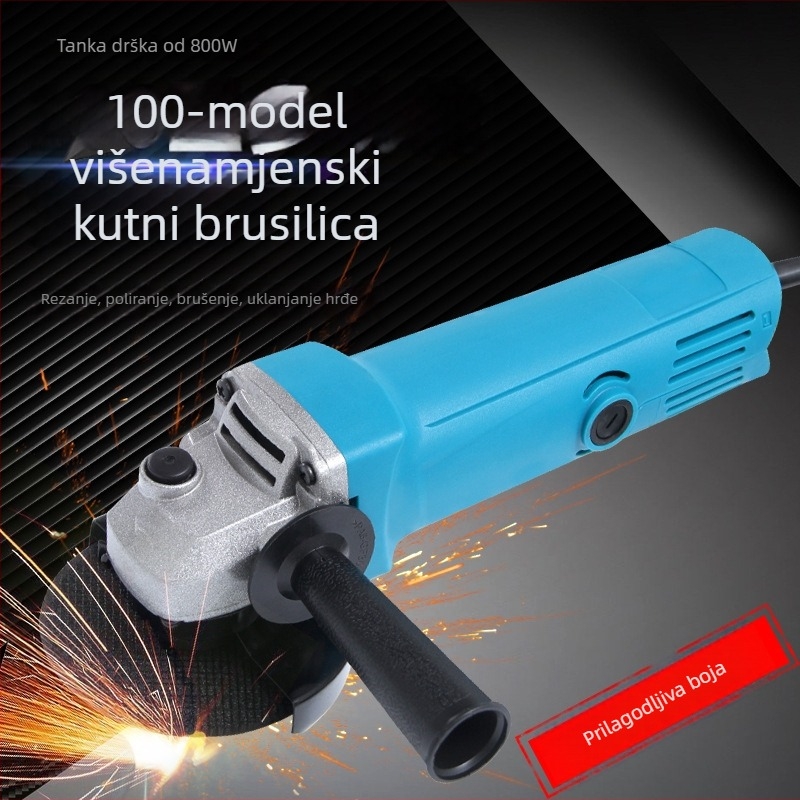Model 100: električna kutna brusilica s poliranjem i brušenjem, industrijske klase alat za rezanje i brušenje