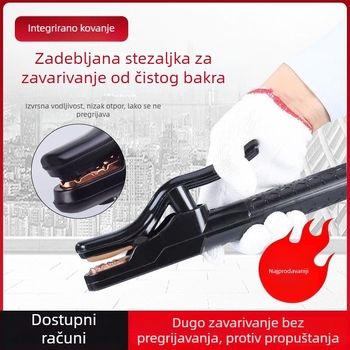 Crni Dijamant: kliješta za zavarivanje od čistog bakra, ojačana, 800A, kovane bakrene ručke, otporne na toplinu