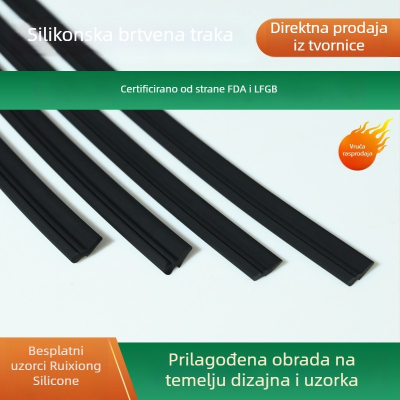 Silikonske brtvene trake za vrata i prozore — otporne na habanje i vodootporne, dekorativne trake, protiv sudaranja i apsorpciju udara