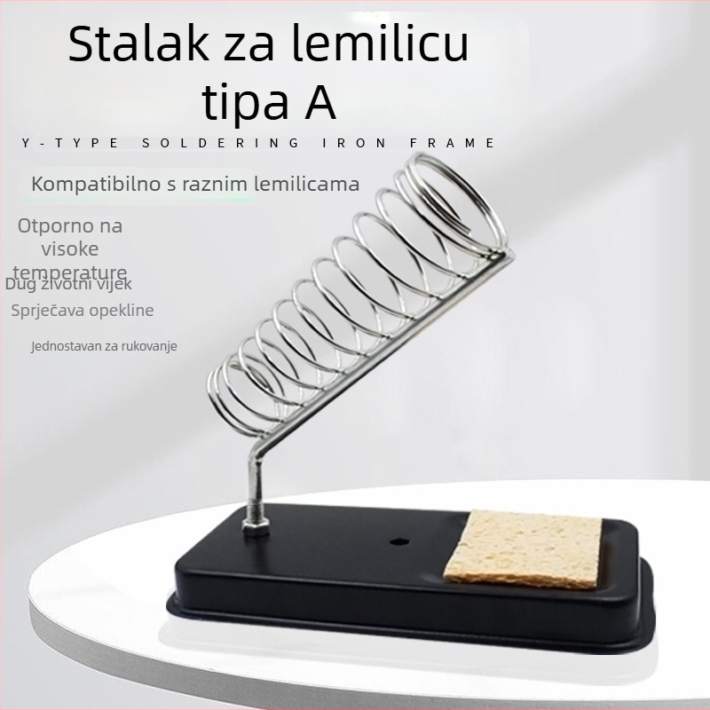 Stalak za lemilicu tipa A, potpuno metalni, kvadratni držač, pribor za lemljenje, set alata za zavarivanje