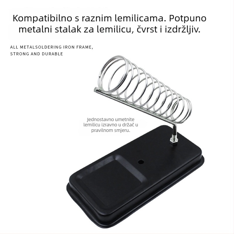 Stalak za lemilicu tipa A, potpuno metalni, kvadratni držač, pribor za lemljenje, set alata za zavarivanje