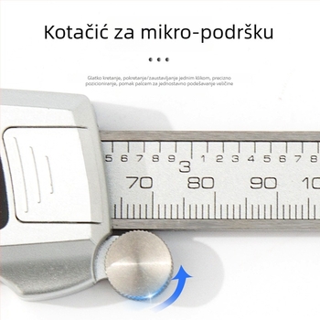 YTH-VC92 Nehrđajući čelik, digitalni kaliper s elektroničkim zaslonom, mjerenje dubine, unutarnjeg i vanjskog promjera, do 150 mm