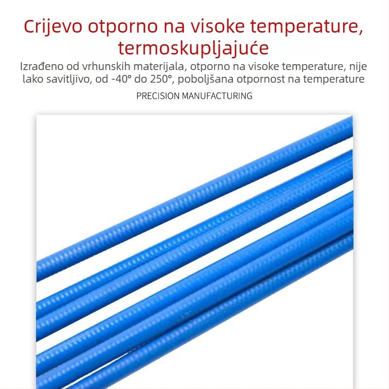 Zavarivački pištolj s plinskom zaštitom, crijevo za dovod žice, dovodnik žice, opruga i vodilna cijev (200/350/500A)