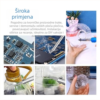 Dvostruko funkcionalna električna lemilica i električni nož za bušenje rupa u cvjetnim posudama, kućni DIY projekti