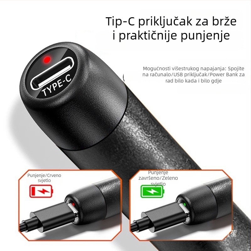 USB punjiva bežična lemilica za kućnu upotrebu, prijenosna, s litijskom baterijom i tri postavke temperature