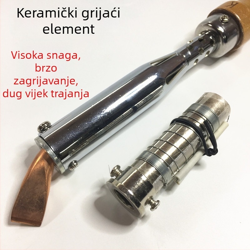 Lemilica Kebao s vanjskim grijanjem, drvenom drškom i kutnim bakrenim nastavkom, 35–500W