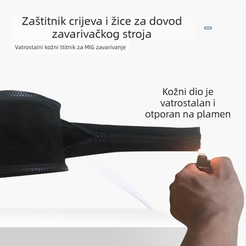 Vatrootporna zaštitna navlaka od telećje kože za opremu za zavarivanje: zračne cijevi, kontrolne linije, kabeli i optička vlakna