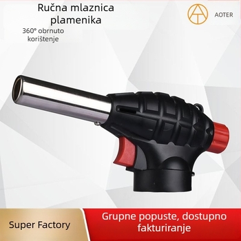 Inverzijski izlaz plamena za zavarivanje i roštiljanje