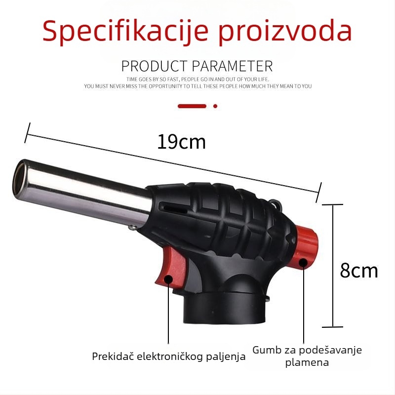 Inverzijski izlaz plamena za zavarivanje i roštiljanje